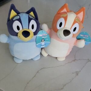 Bluey And Bingo Plush Toy Set, HUG MEES from SQUISHMALLOWS